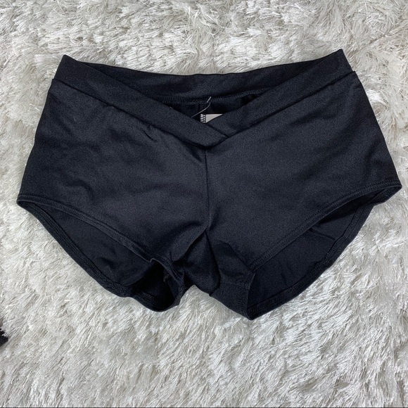 the line up Pants - The Lineup Pro V Band Black Bootie Shorts NWT